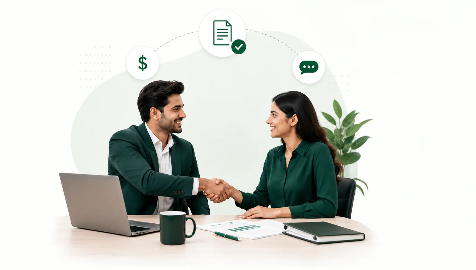 Business owner meeting a Jordensky accountant