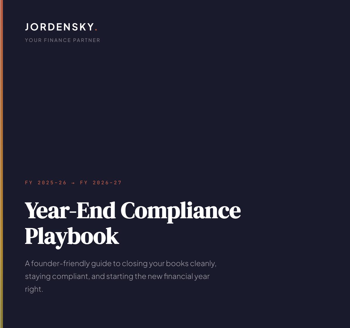 FY 2025-26 year-end compliance checklist